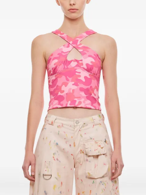 Collina Strada cross-strap cutout top