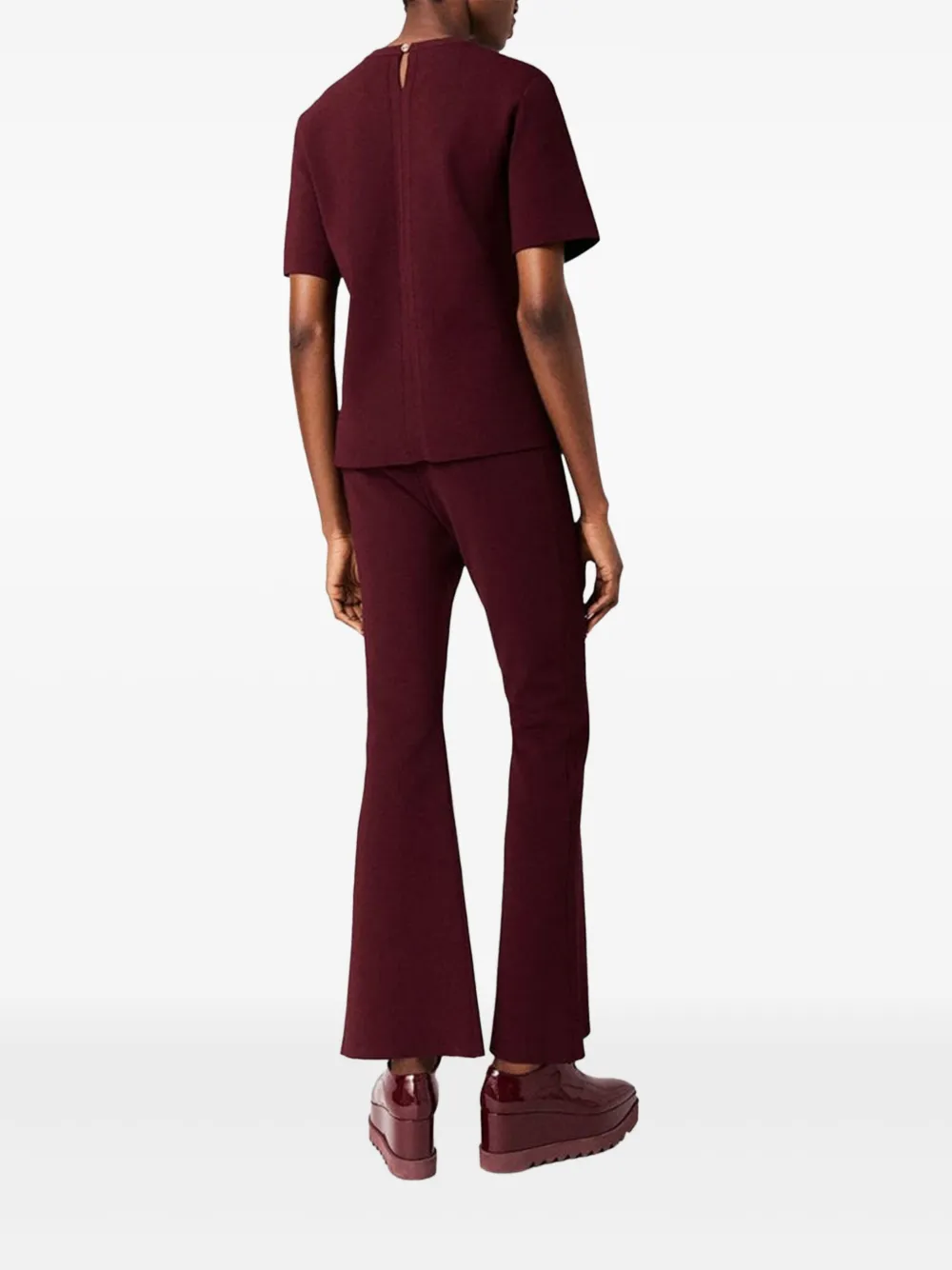 Stella McCartney fine-knit trousers Rood