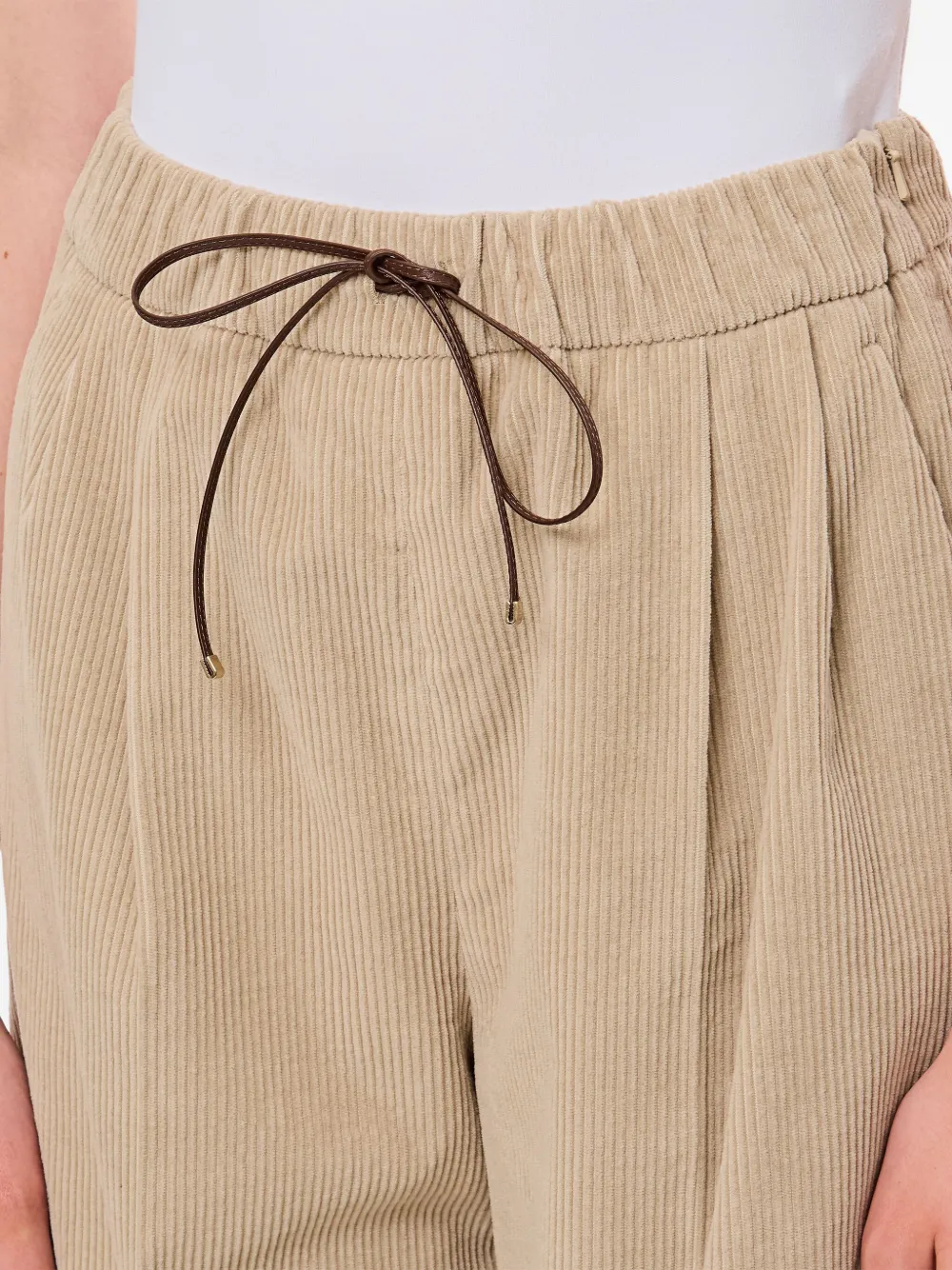 Max Mara Lerici geplooide broek Beige