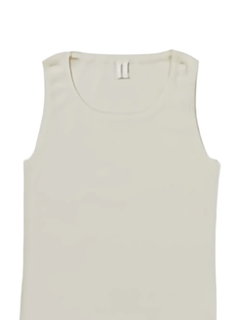 Extreme cashmere ribbed tank top Wit