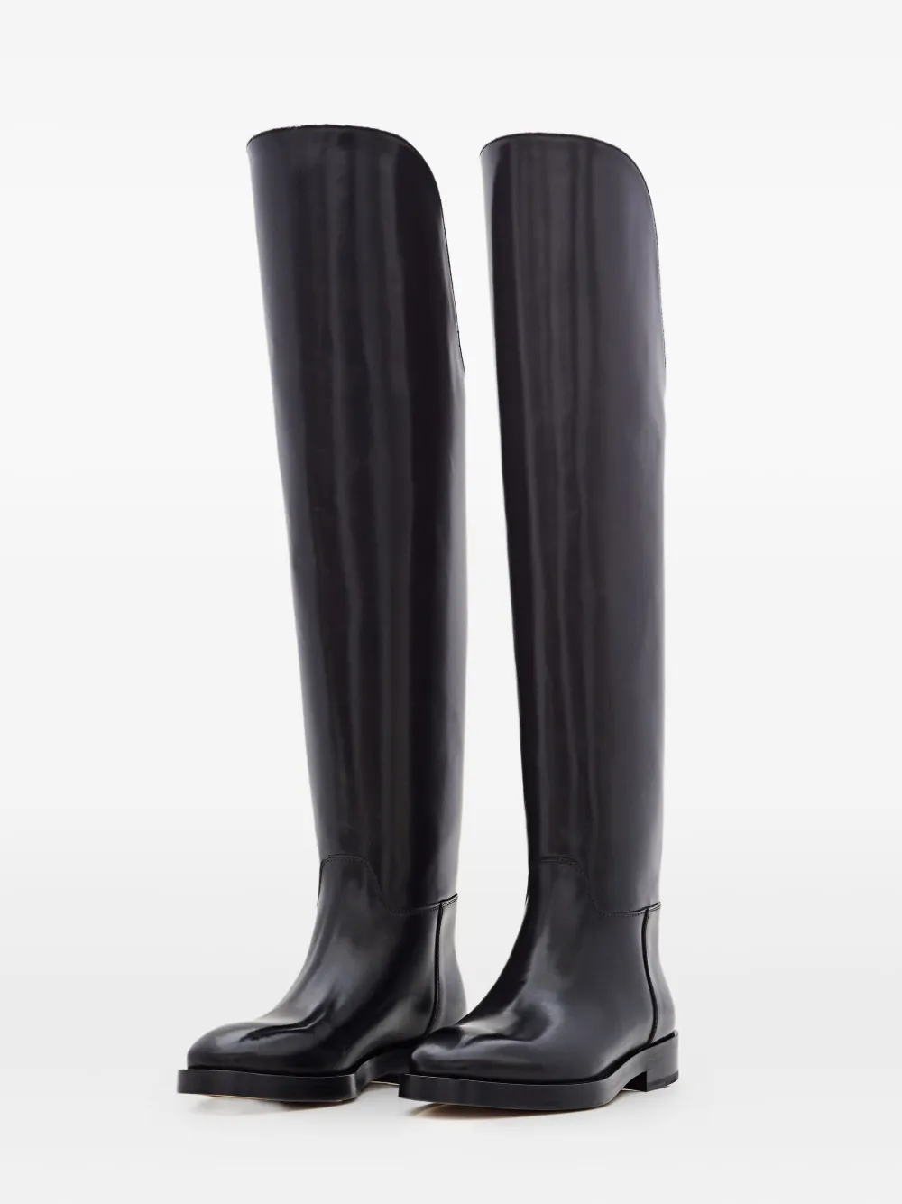 Durazzi Milano equestrian leather boots Black