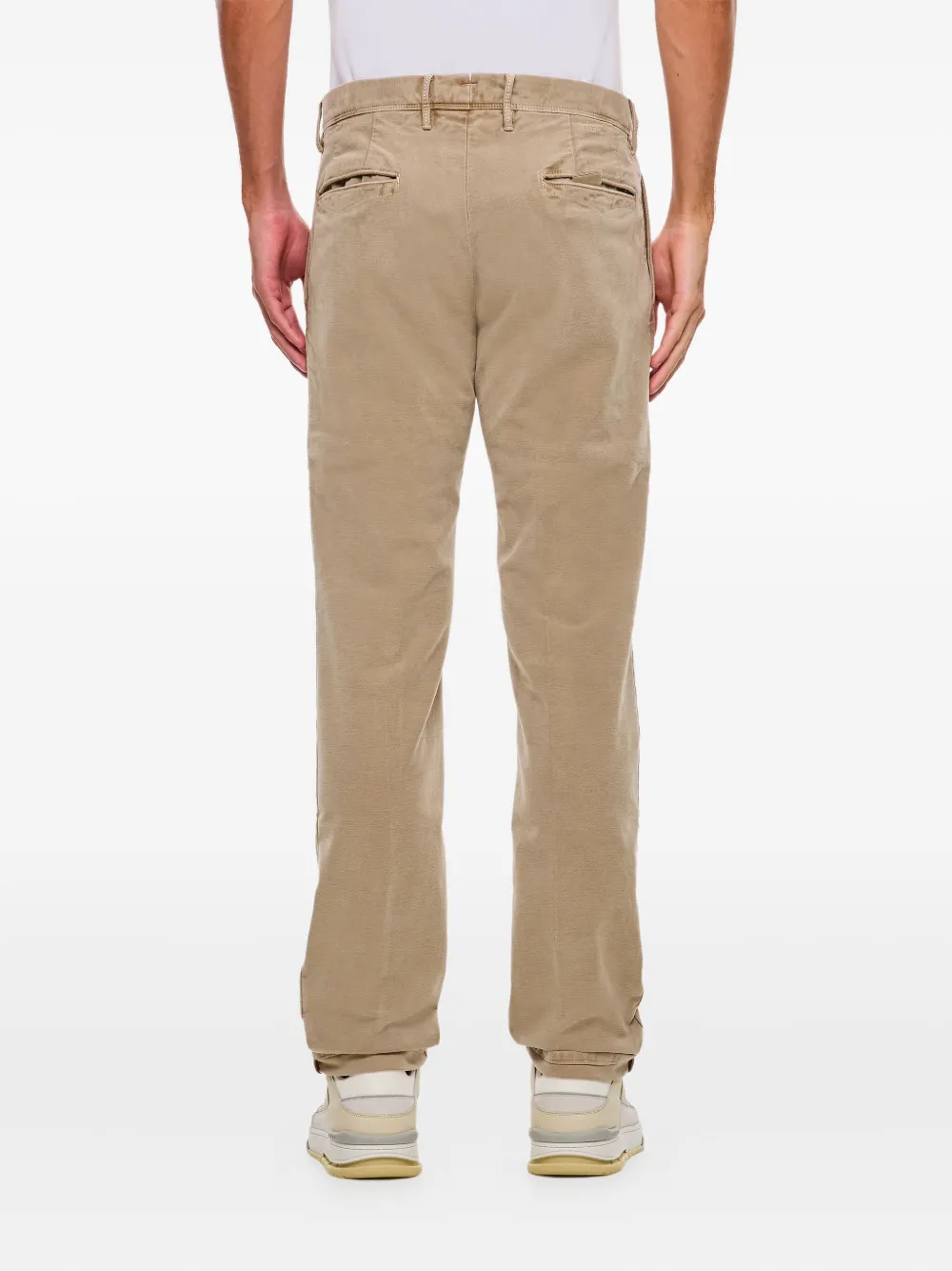 Incotex button-zip trousers Beige