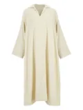 Marrakshi Life V-neck cotton kaftan - Neutrals
