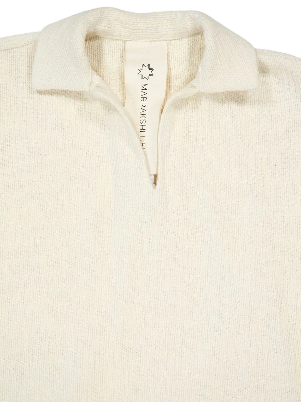 Marrakshi Life Katoenen tuniek met V-hals Beige