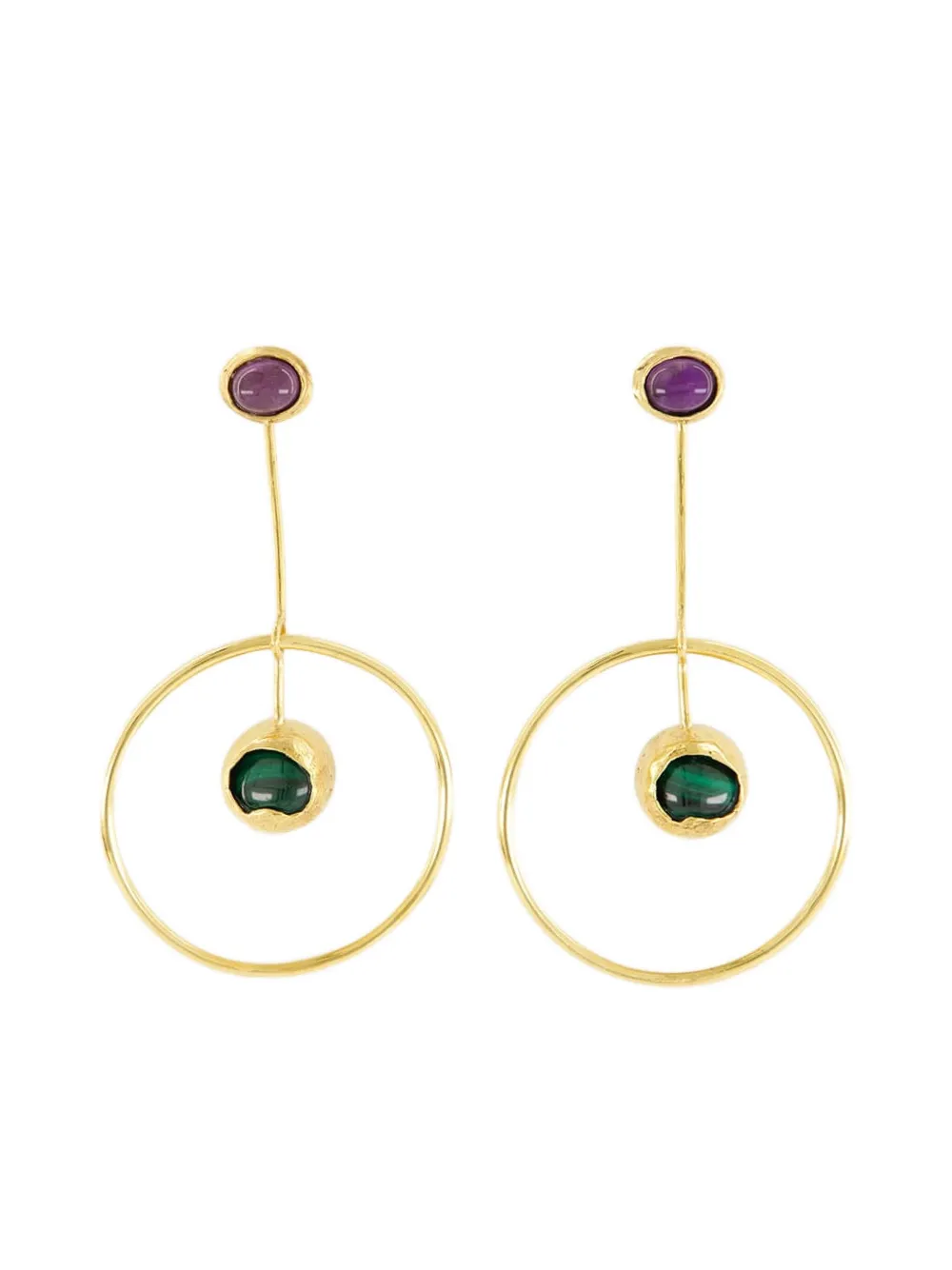 PAULA circular earrings - Giallo
