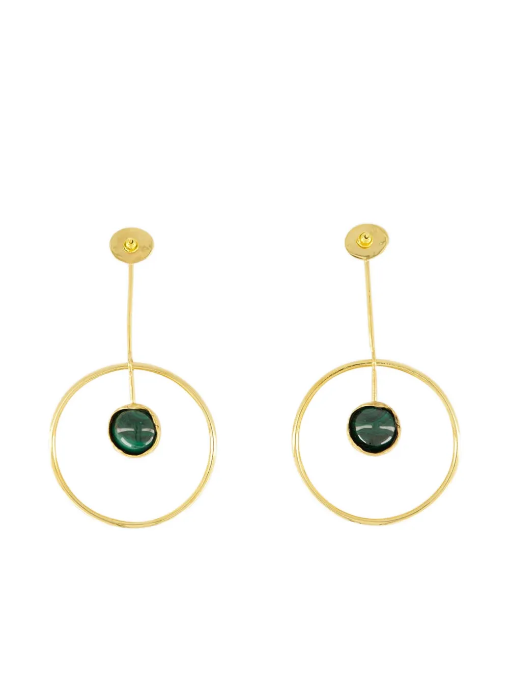 PAULA circular earrings - Geel