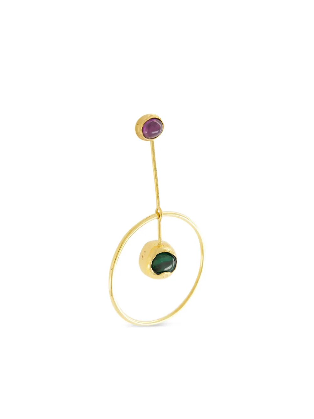  Paula Circular Earrings - Yellow 