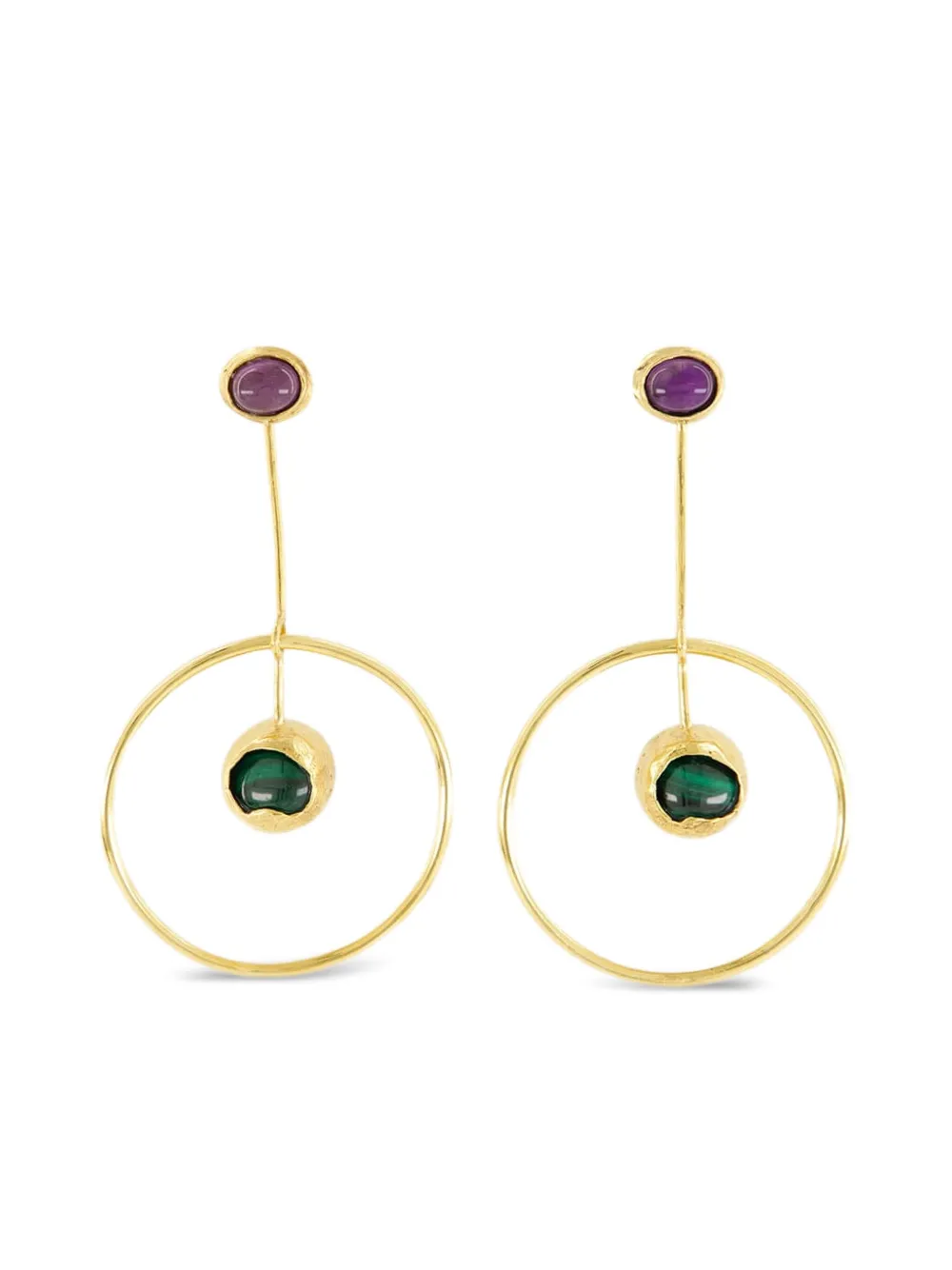 PAULA circular earrings - Giallo