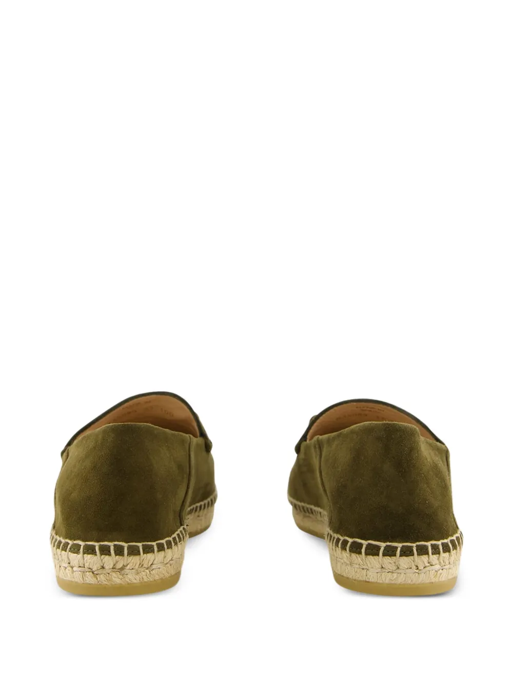 Gucci Horsebit suède espadrilles Groen