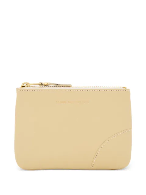 Comme Des Garçons Play logo curved-stitching zip wallet