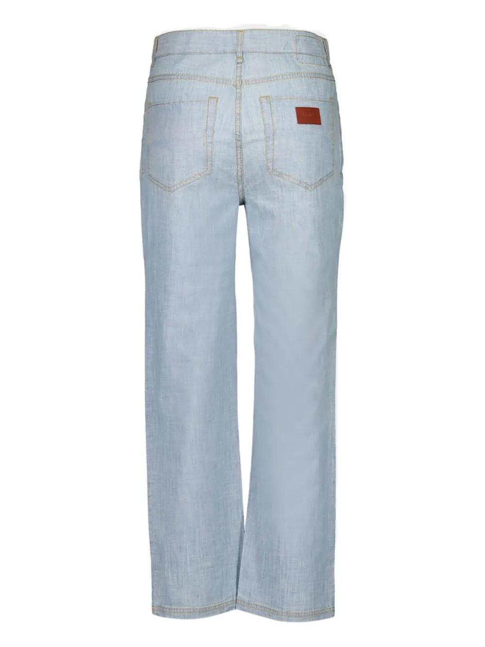 FENDI Chambray jeans met vijf zakken Blauw
