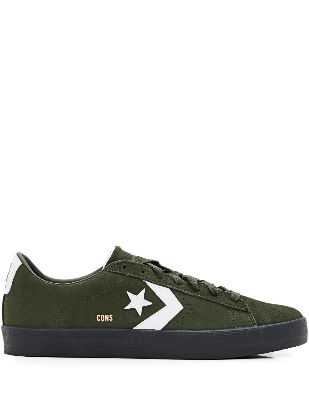 Converse PL Vulc Pro OX star-patch suede trainers Groen