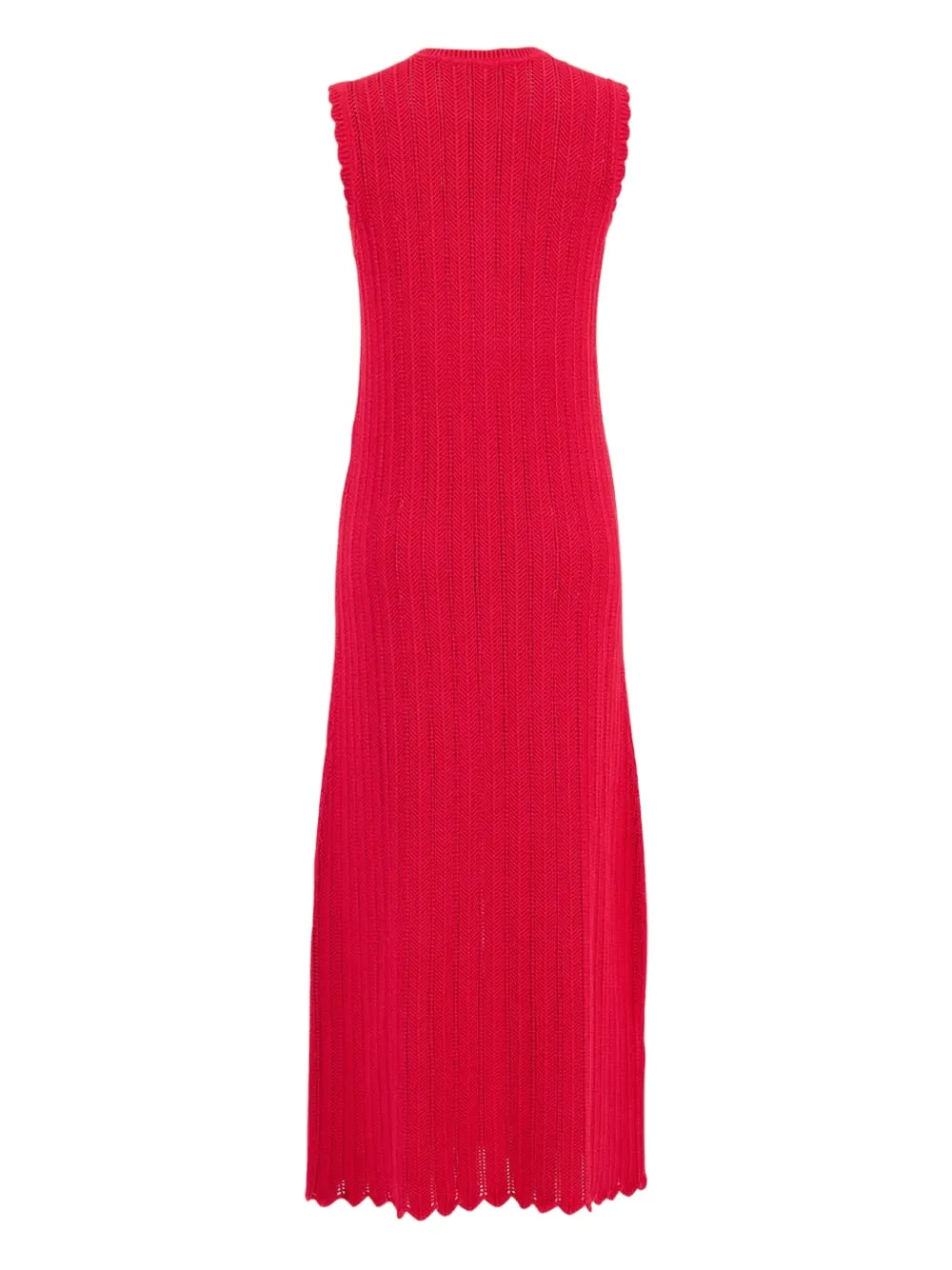 Altuzarra Sissi opengebreide maxi-jurk met gewelfde afwerking - Rood
