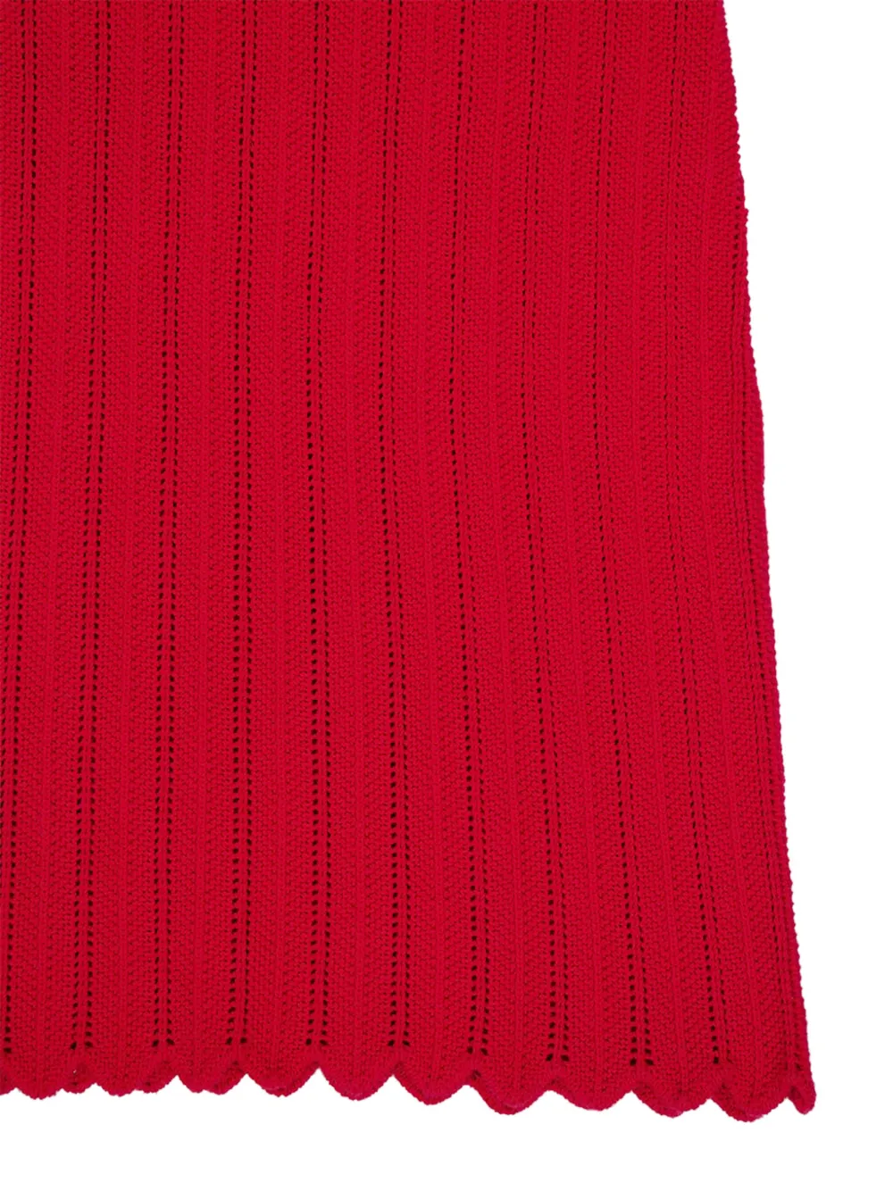 Altuzarra Sissi opengebreide maxi-jurk met gewelfde afwerking Rood