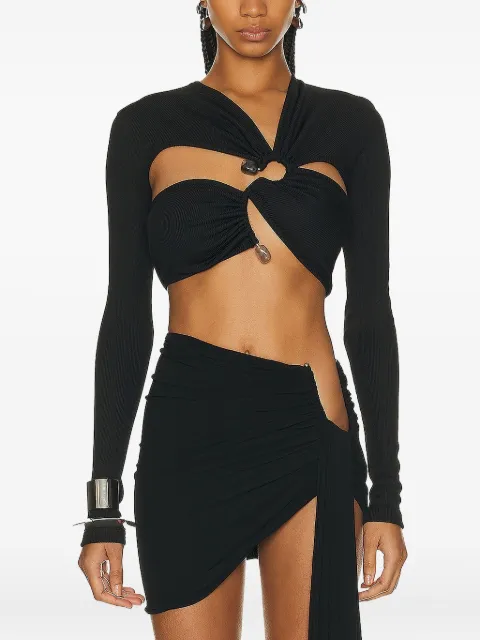 Christopher Esber stone scythe long-sleeve top