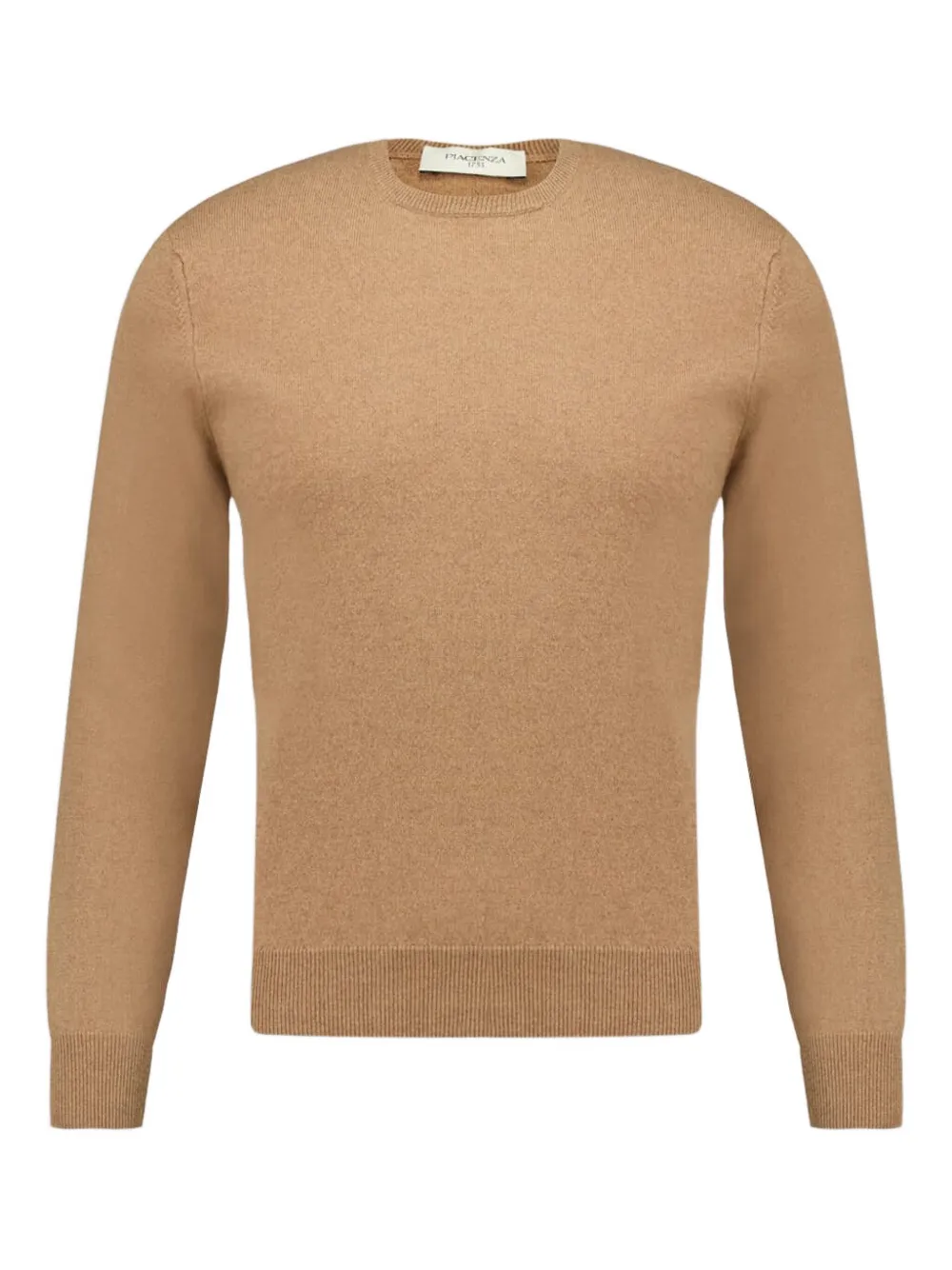Piacenza Cashmere crew neck cashmere sweater | Brown | Image 1