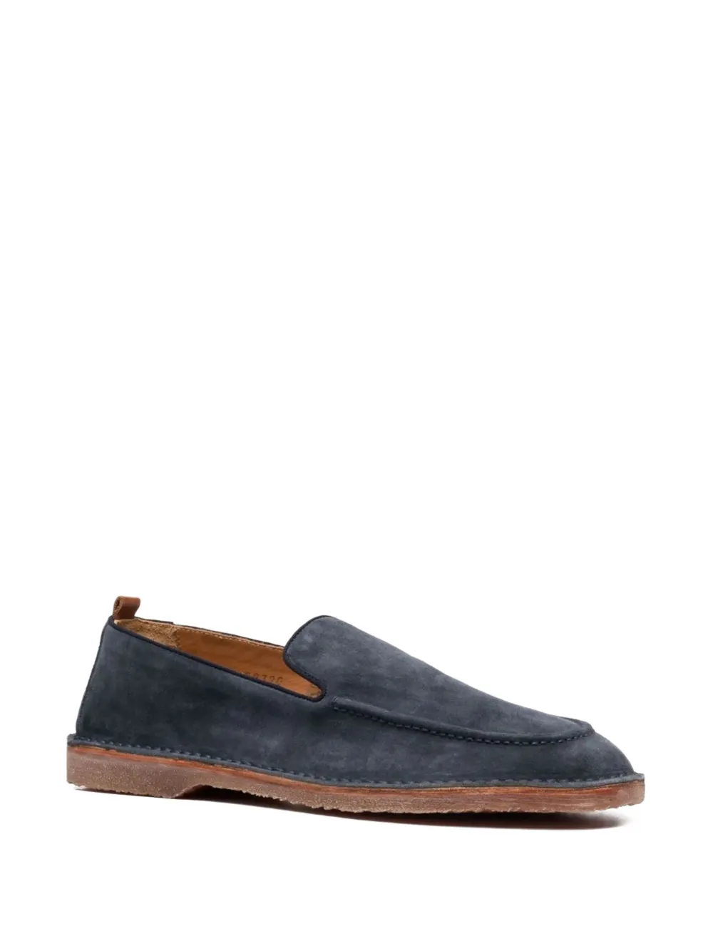 Buttero leather slip-on loafers Blue