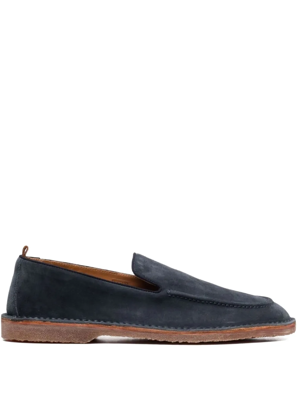 Buttero leather slip-on loafers Blue