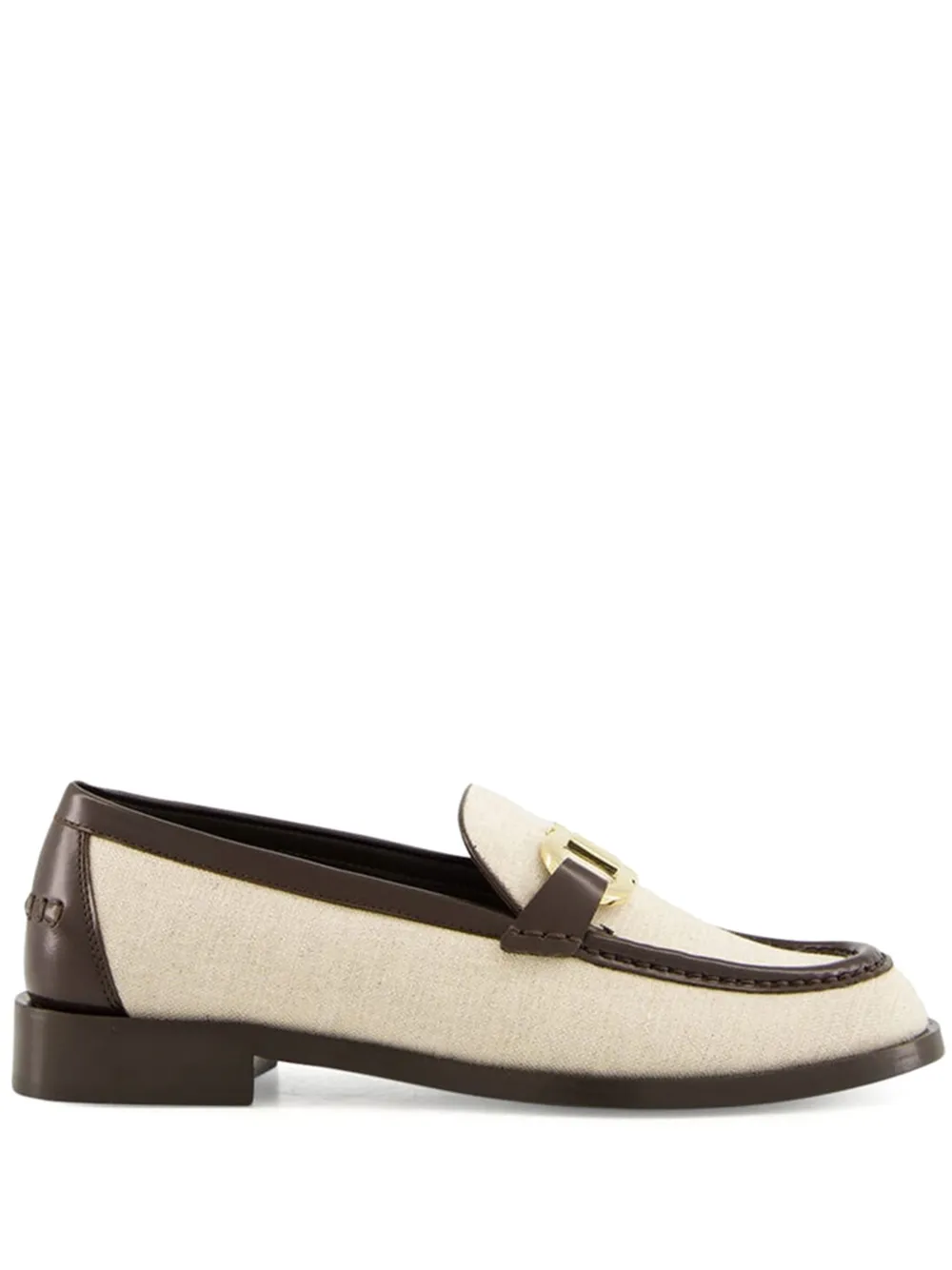 Ferragamo Maryan Gancini-detail loafers White