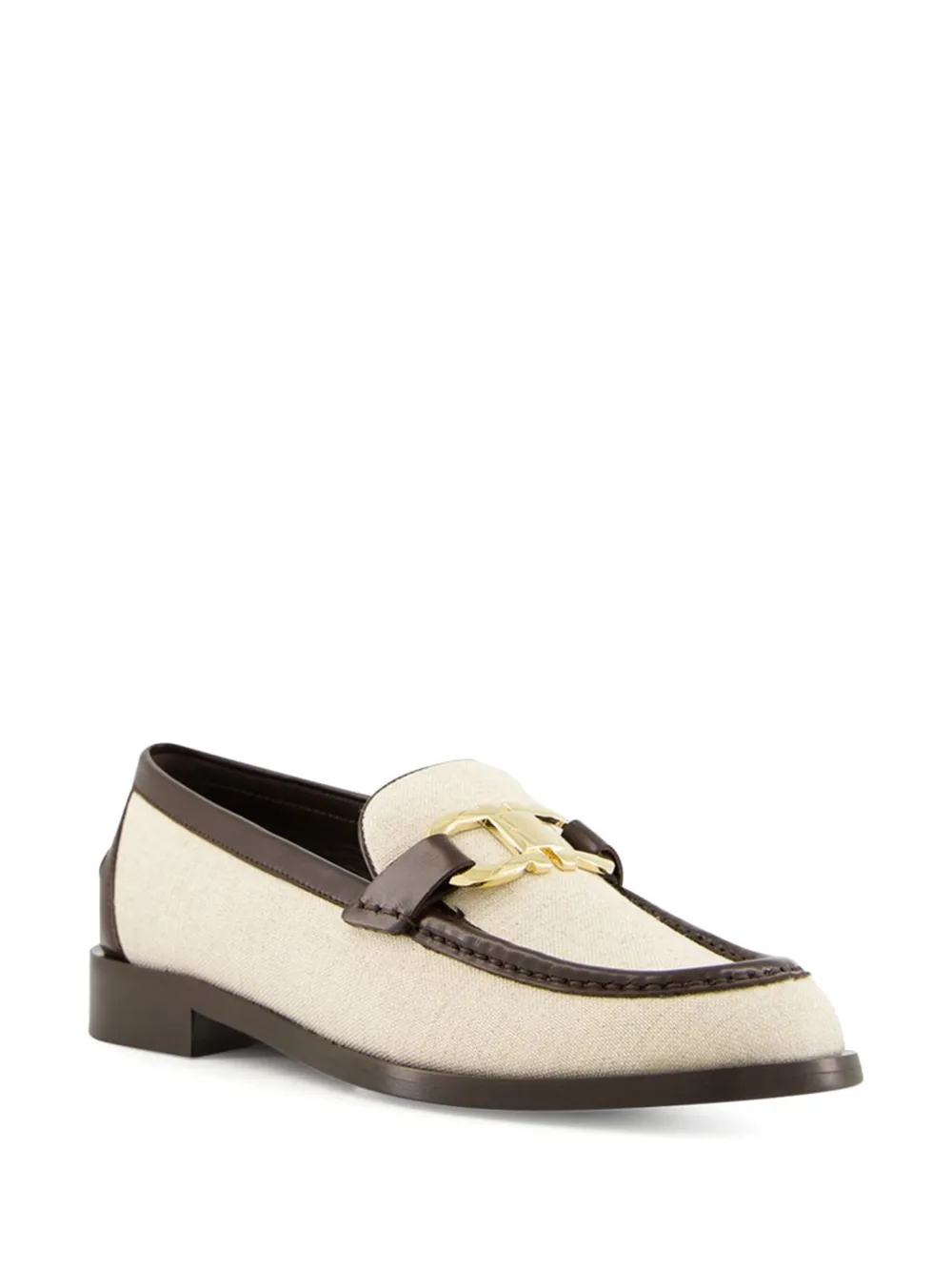 Ferragamo Maryan Gancini-detail loafers White