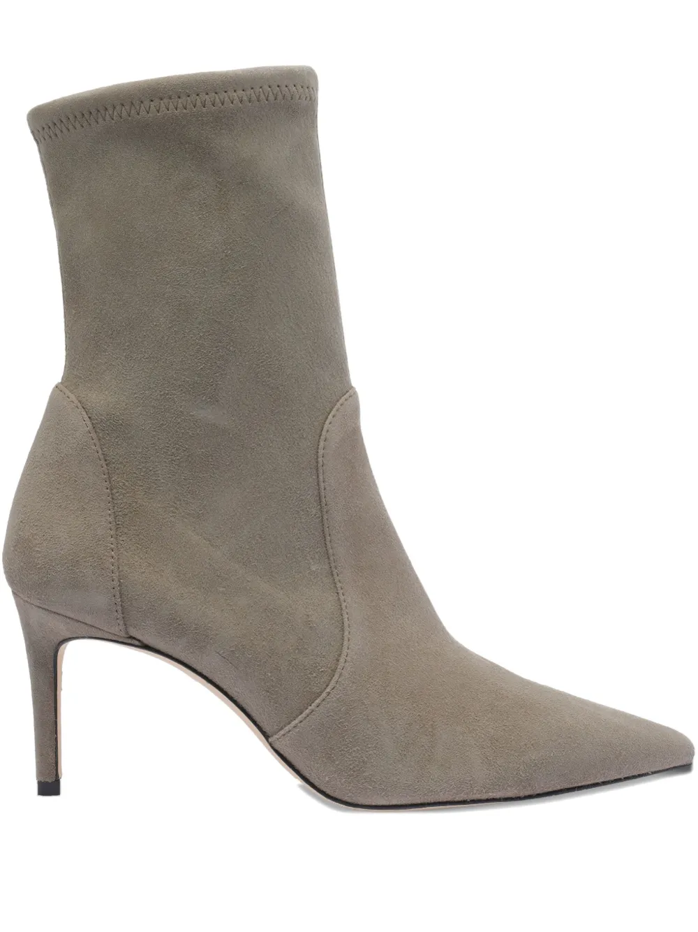 Stuart Weitzman 75mm suede heeled boots Grey