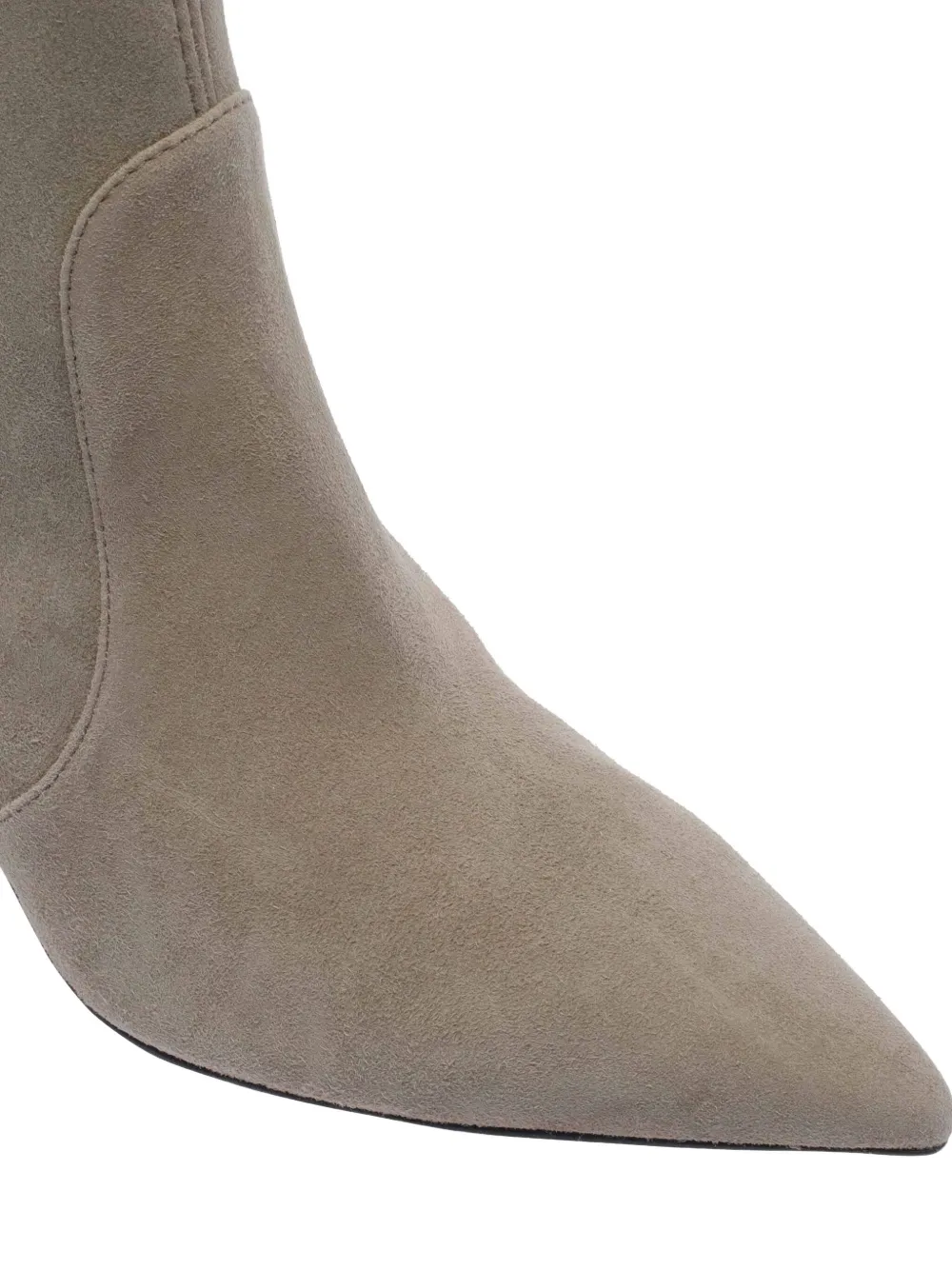 Stuart Weitzman 75mm suede heeled boots Grey