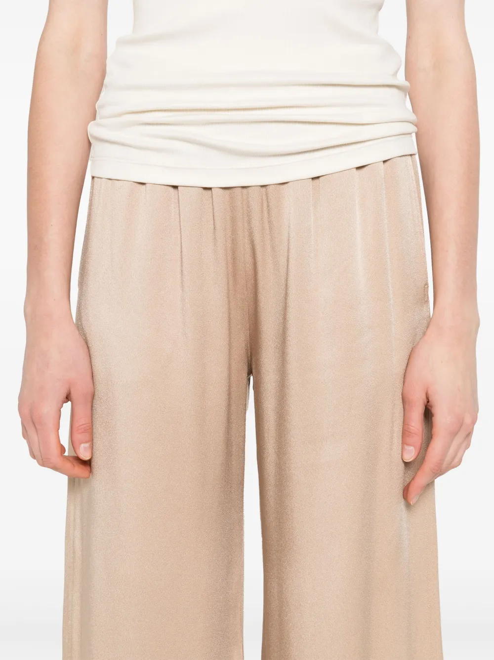 Fabiana Filippi Broek met elastische taille Beige