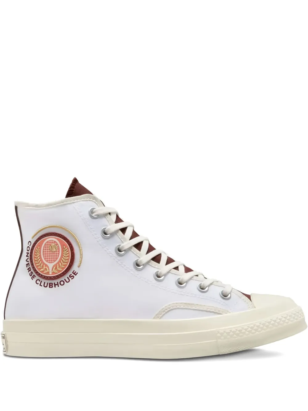 Converse High-top sneakers met patch Wit