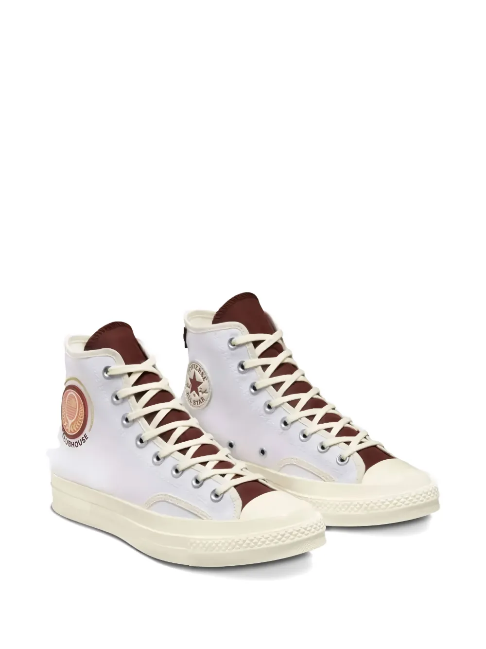 Converse High-top sneakers met patch Wit