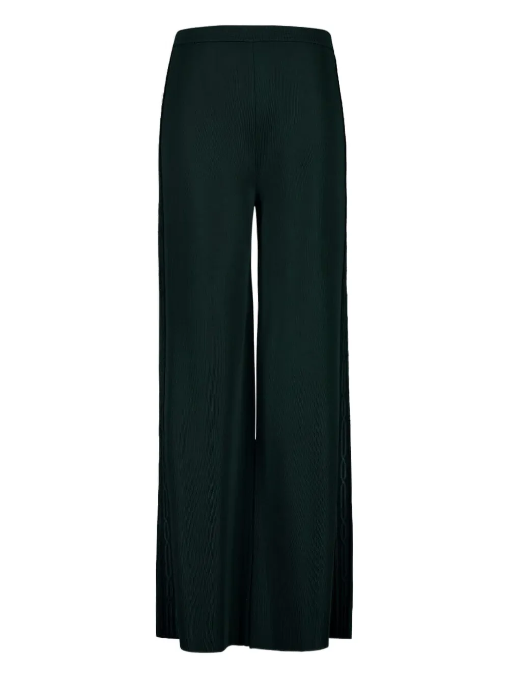 Ferragamo ribbed side-lace trousers | Blue | Image 1