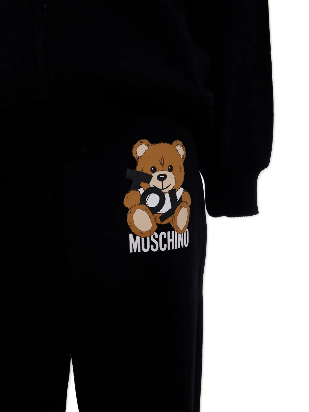 Moschino Bear-print Tracksuit Set In Black