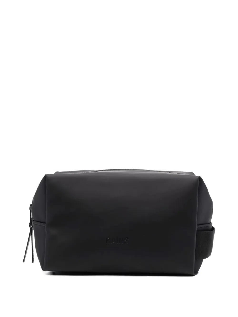 Rains polyurethane zippered toiletry bag | Black | Image 1