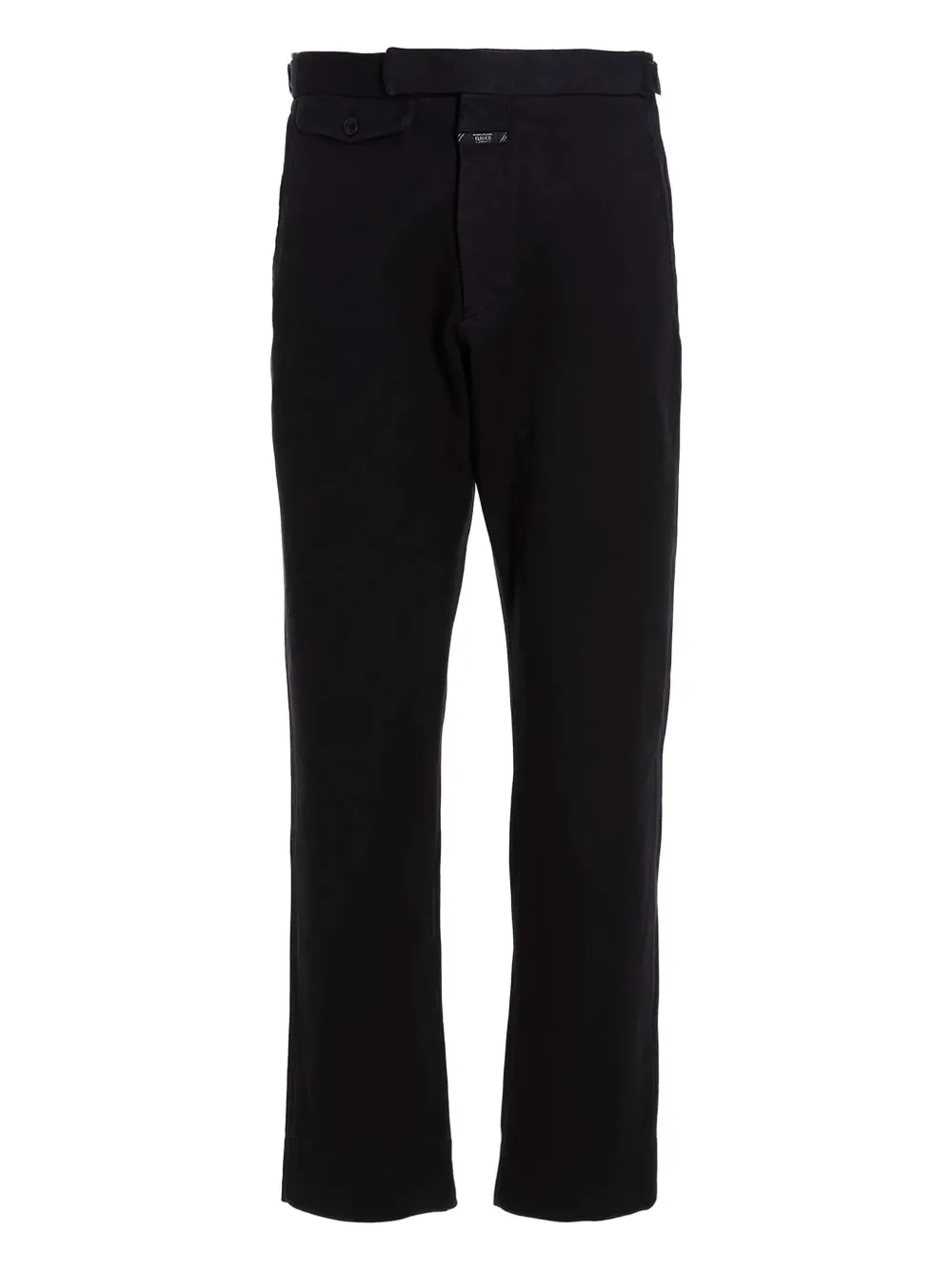 Closed Belted Trousers In Black