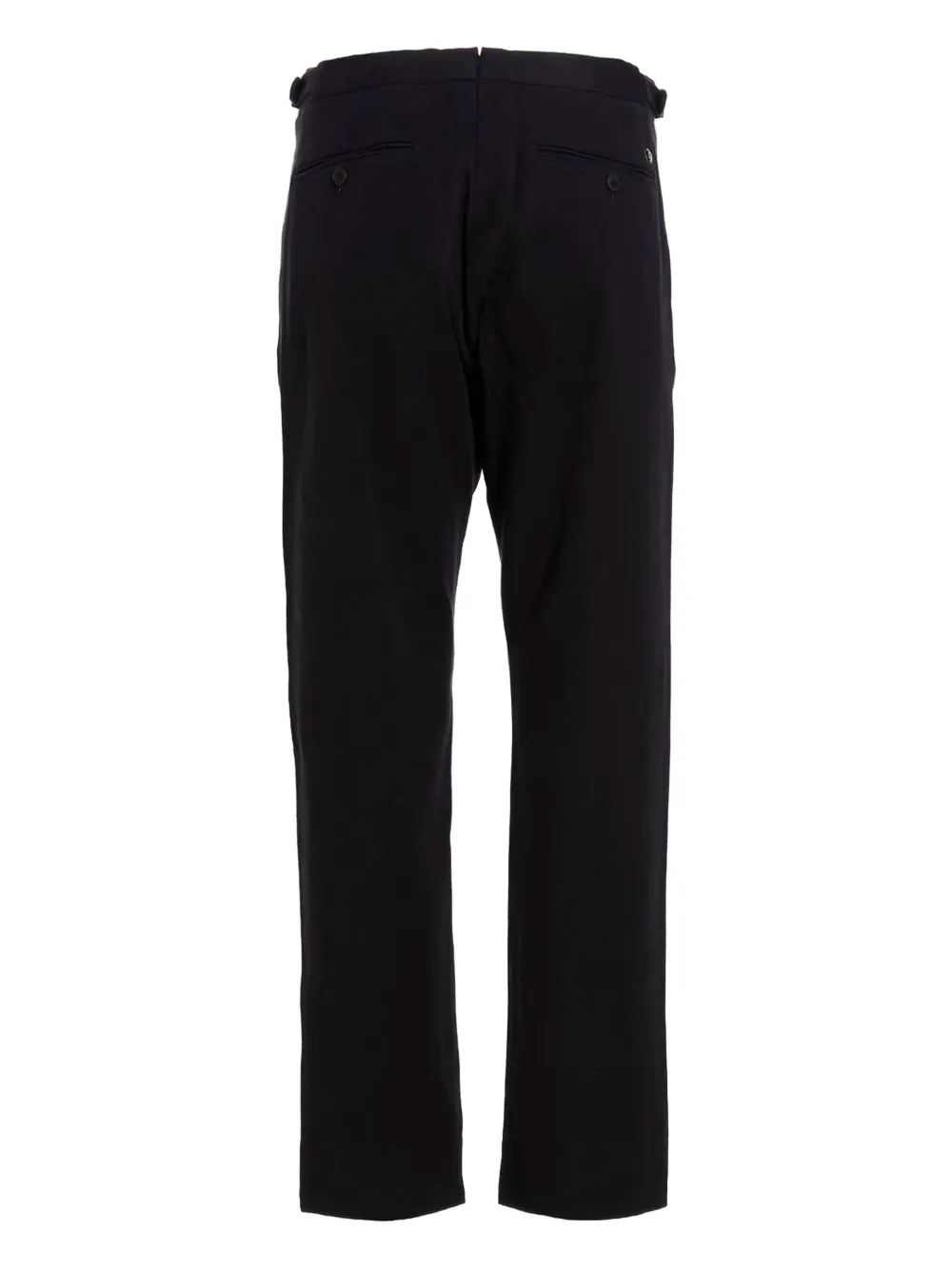 Closed belted trousers - Zwart