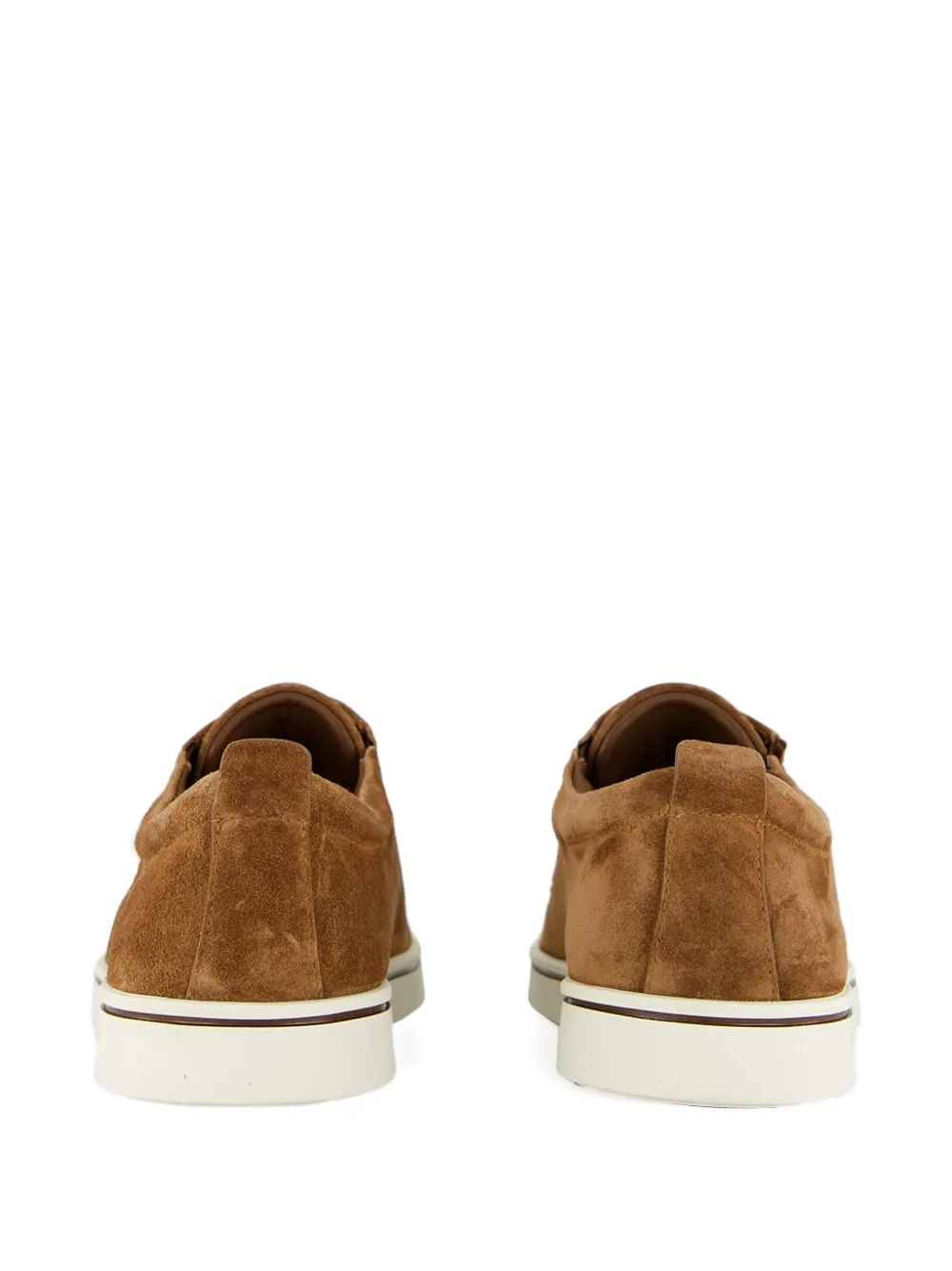 Ferragamo slip-on suede derbies 006 BROWN