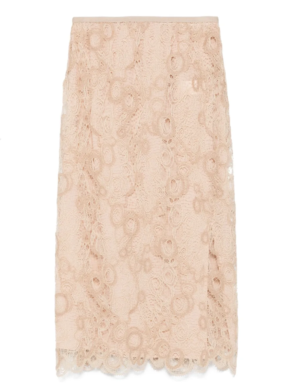 Fabiana Filippi Blouse verfraaid met kant Beige