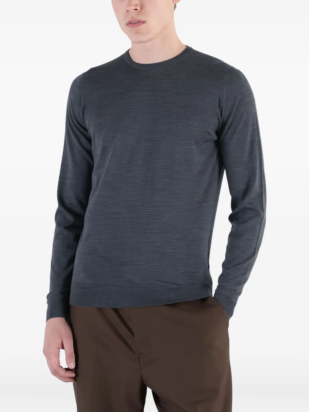 John Smedley Clundy Top In Gray