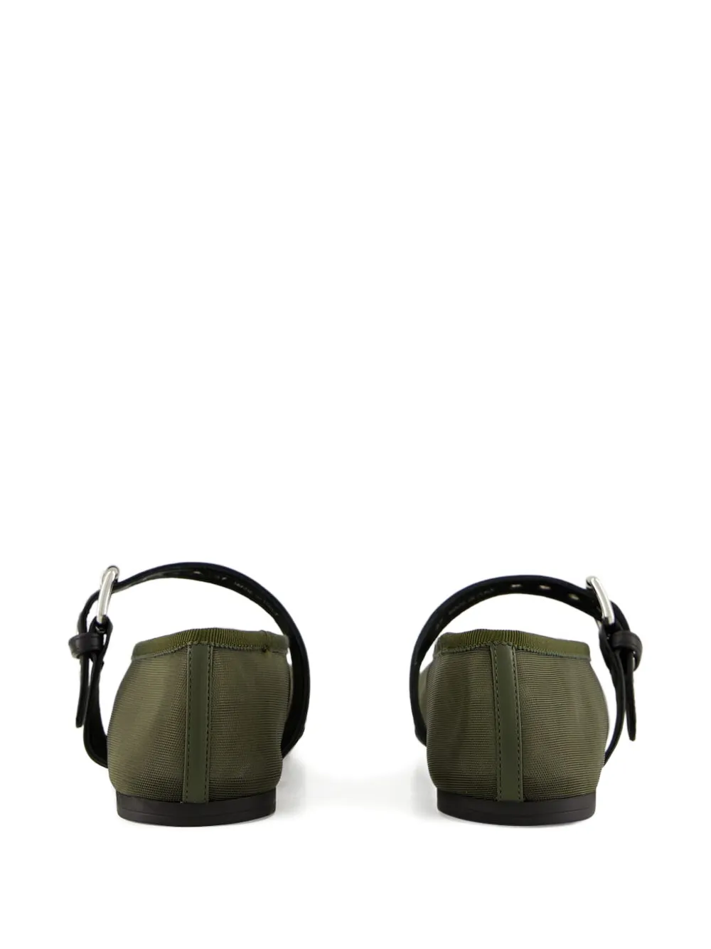 Miu Ballerina's met gespsluiting Groen