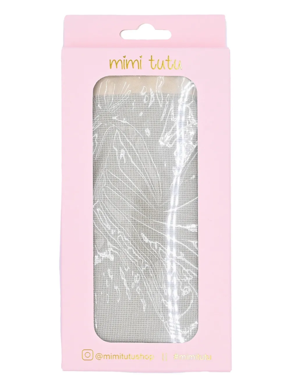 Mimi Tutu Gebreide panty met glitters Beige