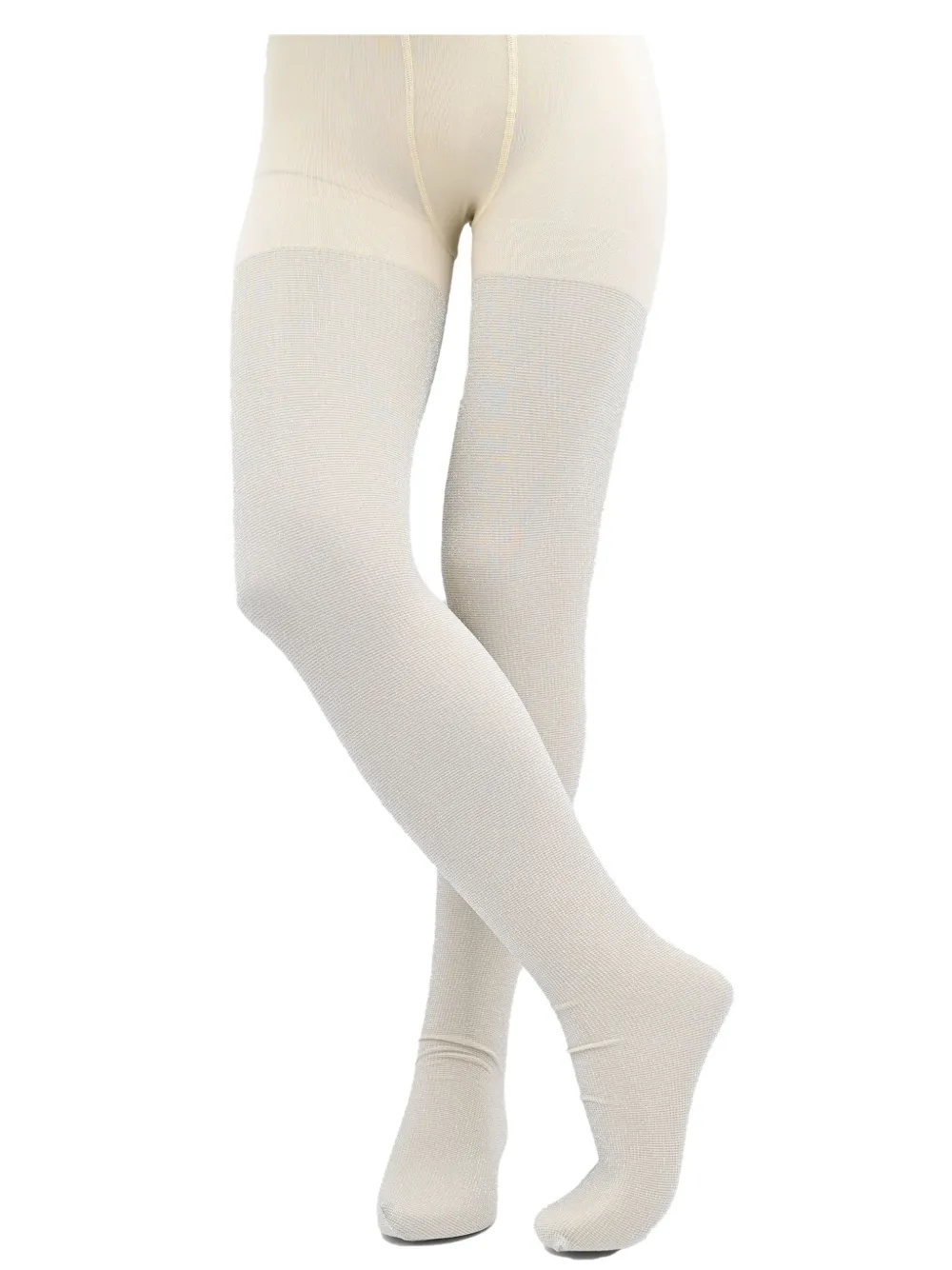 Mimi Tutu Gebreide panty met glitters Beige