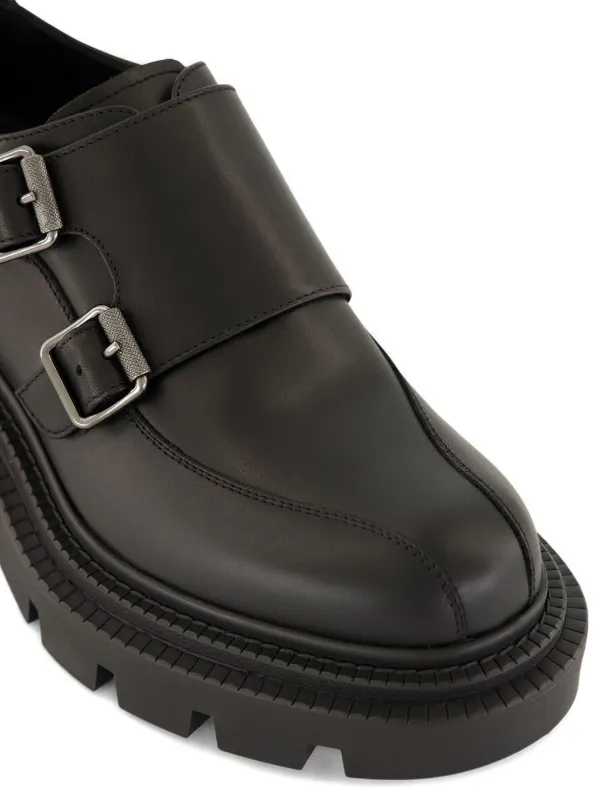 Christian Louboutin Antonina double-buckle Loafers | Black | FARFETCH