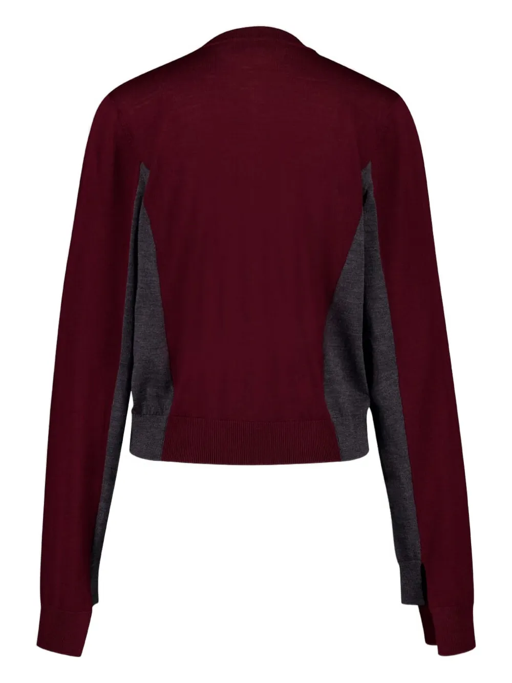 Stella McCartney colour-block wool cardigan Rood