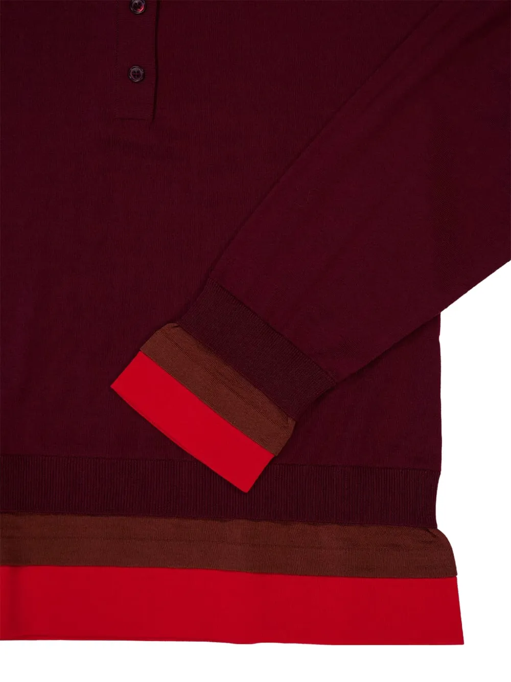 Stella McCartney Gelaagde top met polokraag Rood