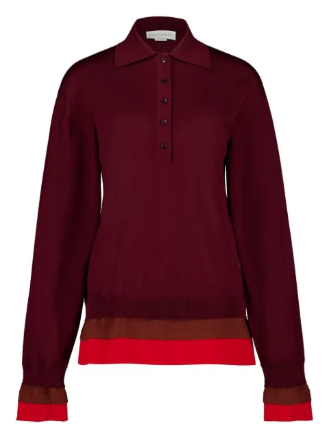 Stella McCartney layered polo-neck top