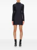 Sportmax turtleneck ruched-shoulder dress - Black