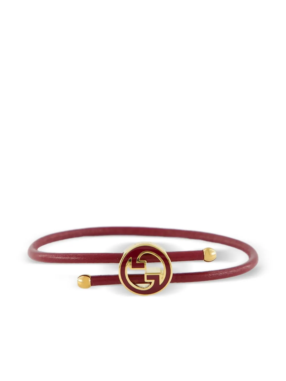 Gucci leather logo bracelet | Red | Image 1