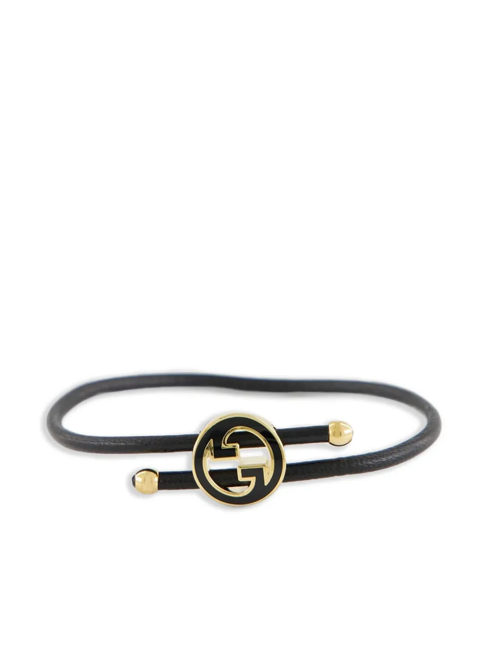 Gucci leather-brass bracelet | Gold | Image 1