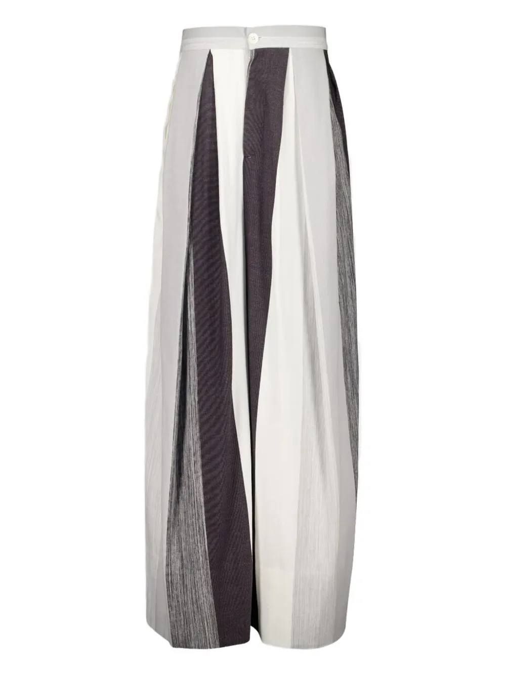 Marrakshi Life Pleated Stripe Trousers In Gray