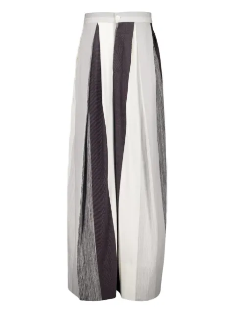 Marrakshi Life pleated stripe trousers