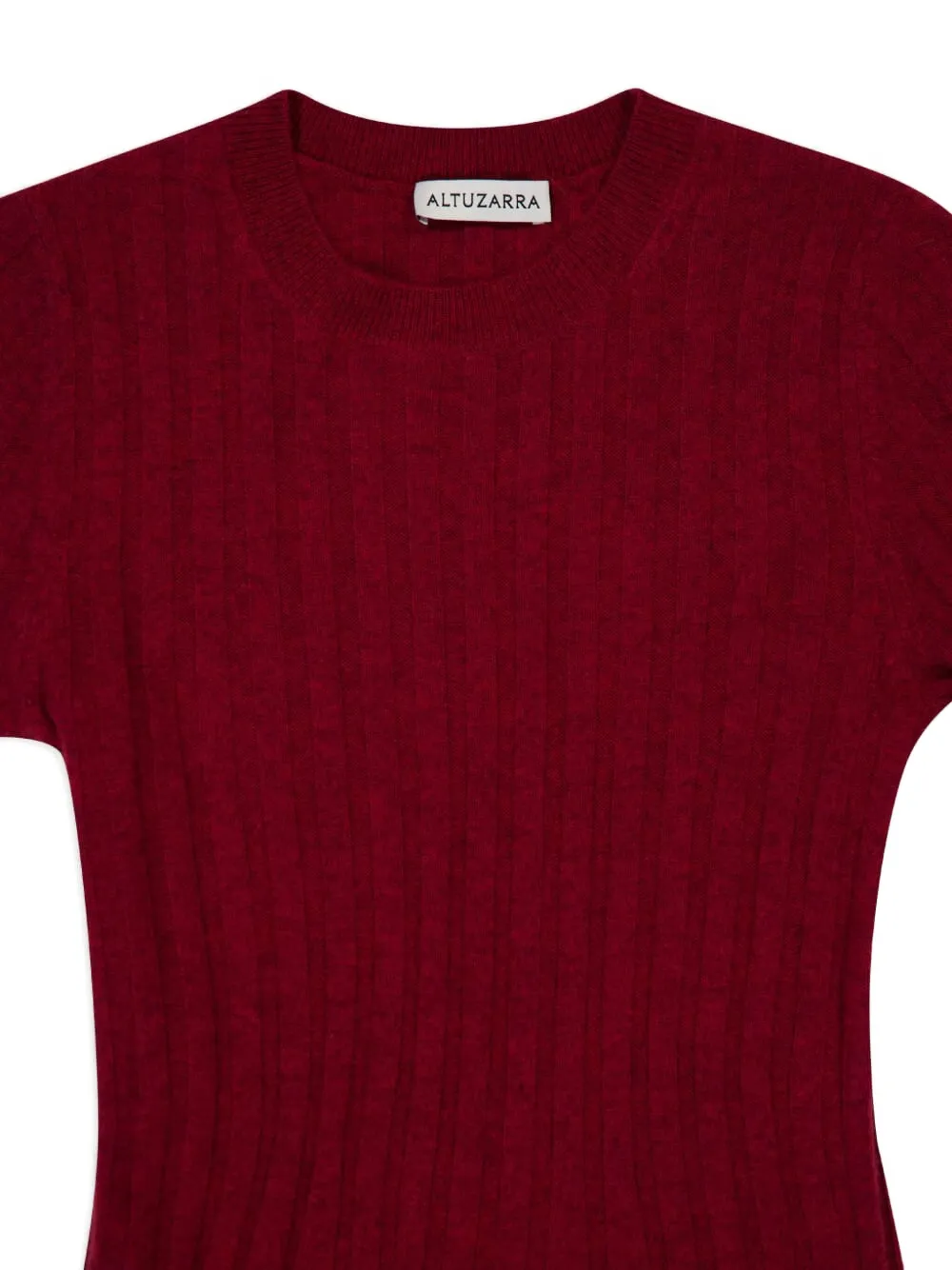 Altuzarra Gia Ribbed Maxi Dress In Red